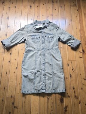 Levis Button-Front Denim Dress